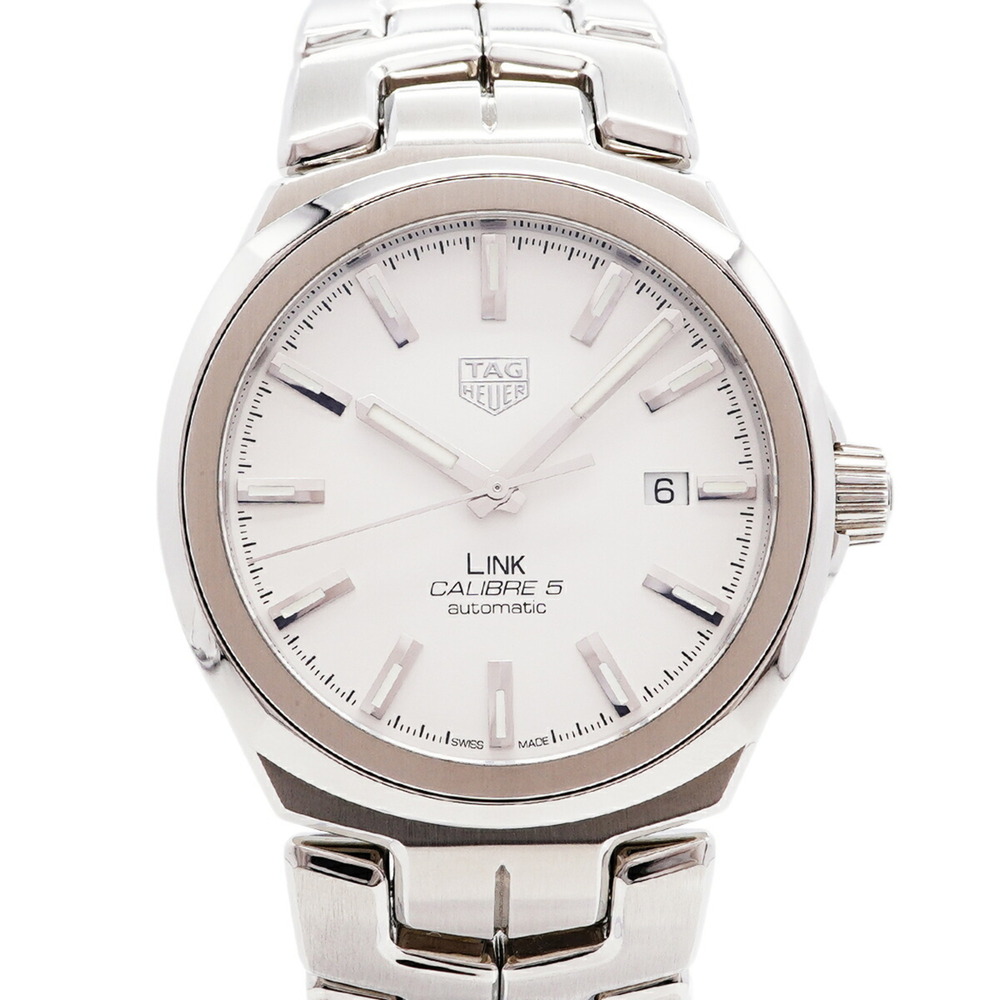 TAG Heuer Link Calibre 5 Date WBC2111 Silver Dial Men's Watch
